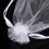 Organza gift bags white rectangle12x10cm 3