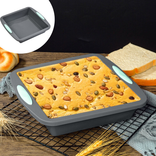 Silicone Baking Pan Nonstick Square10.1x9.8in 1