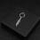Retro fjerøreringe til mænd og kvinder Geometrisk blad 4