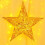 Christmas Metal3D Barn Star Wall Decor Golden30cm 4