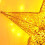 Christmas Metal3D Barn Star Wall Decor Golden30cm 5