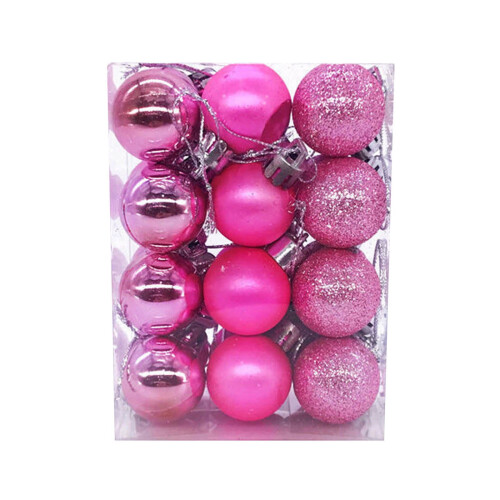 Boules de Noël Décorations de Fêtes 3 cm 24 pièces