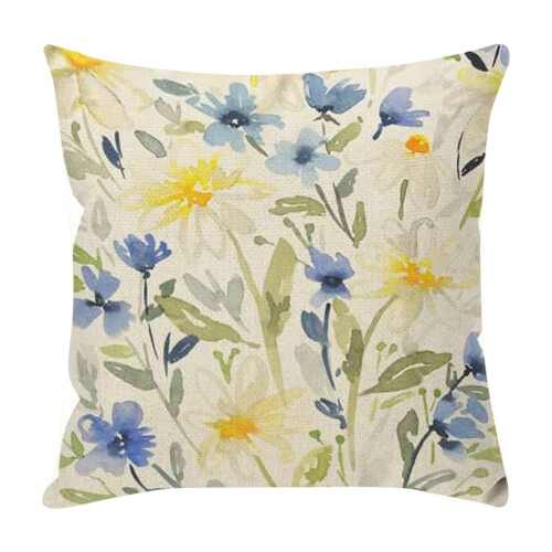 Capas de almofada VOAVEKE estilo floral natural 45x45cm 1