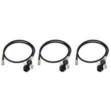 3X Regulator with 100cm SLP FLEX Remote Hose 0-200 Psi to HPA Co2 Tank Cylinder
