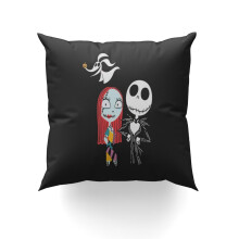 Μαξιλαροθήκη Nightmare Before Christmas 12x12 ιντσών τετράγωνη