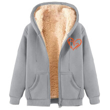 Damen-Kapuzenpullover mit Fleecefutter und Taschen