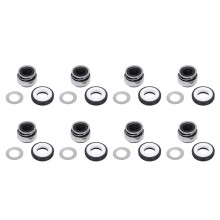 8piezas 12mm Resorte Helicoidal Goma Bramida Bomba Sello Mecanico 301-12