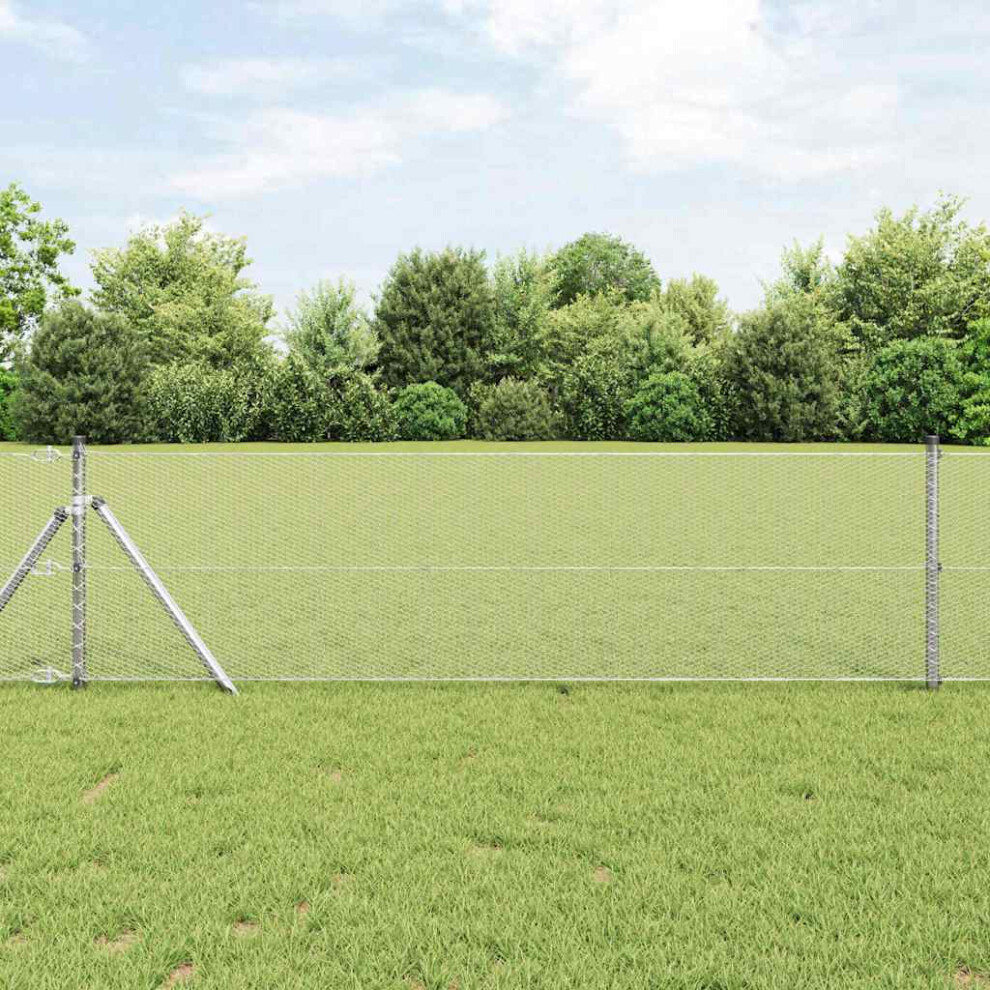Vidaxl Ground Fix Welded Wire Fence 10 X 0.6 M (W X H)