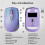 Wireless Mouse, Computer Mouse with RGB Backlit, Rechargeable  Mice, Optical USB Mouse for Home Office 4