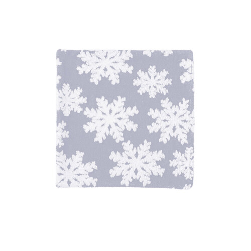Capas de almofada com estampa de floco de neve, 45 x 45 cm (18 x 18 polegadas) 1