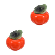 2Pièces Boîtes Céramiques Orange Pour Stockage De Collations