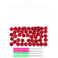 108Pièces Ensemble Rouge Latex Couvre Embouts Colle Protège Bouche Tubes