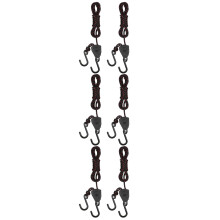 6Pièces Sangles De Fixation Pour Kayak Canoë Nylon Noire Robuste