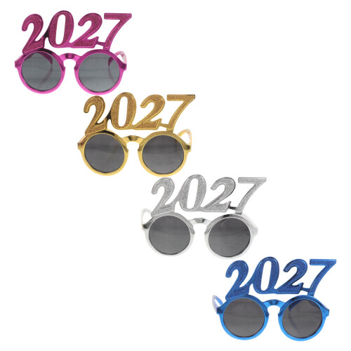4Pièces Lunettes Colorées En Pour Décoration Soirée