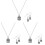 3Ensembles Femme Chic Boucles Argent Élégant 1