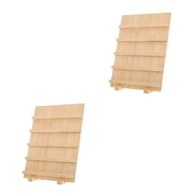 2Pièces Stand Bois Multi-Couches Beige Pour Commerce