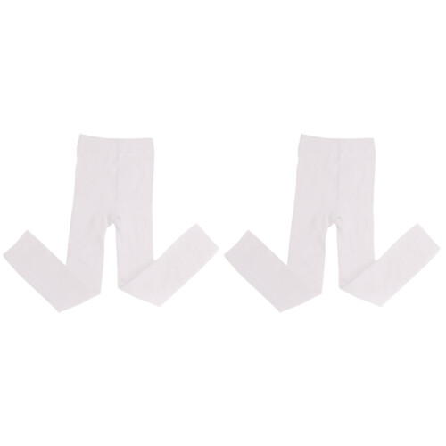 2Pièces Collants Hiver Blancs Pour Stretchs Sous Robes