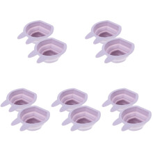 10Pièces Nettoyeurs Pinceaux Éponges Silicone Violet Lapin Forme Lapin