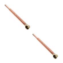 2Pièces Flexible Drain Tuyau Cuivre Accessoire Marron