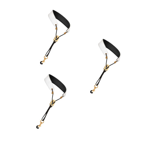3Pièces Sangles Cou Saxophone Ajustables Pour Alto Tenor Soprano