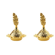 2Pièces Cendrier Miniature En Alliage Pour Encens