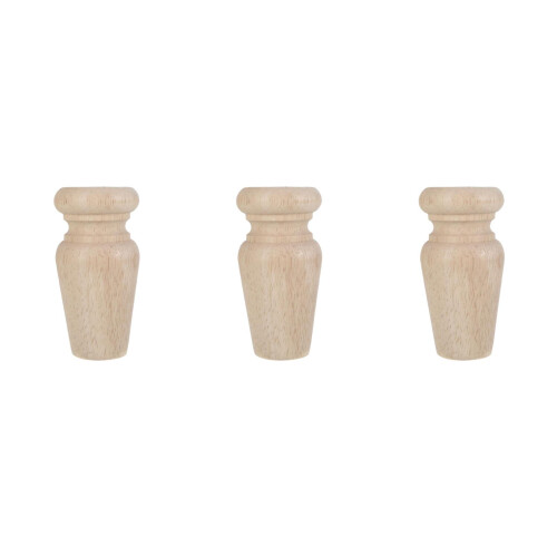 3Pièces Pieds De Khaki En Bois Pour Bureau