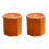 2Pièces Tabourets Ottomans Fruits Orange Pliables Assise Confortable 1