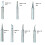 20Pcs 900M-T Soldering Iron Tips Silver 4