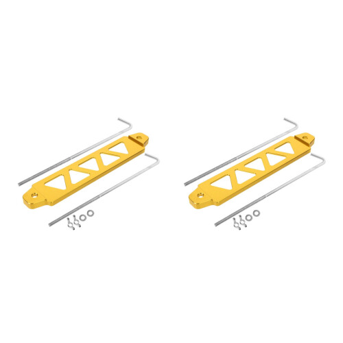 2Pièces Support Batterie Aluminium Anti-Vibration Installation Facile