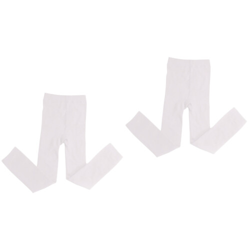 2Pièces Collants Hiver Blancs Pour Stretchs Sous Robes 2