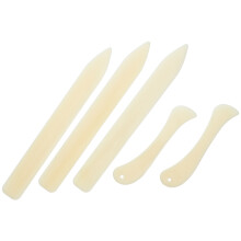 5Pièces Outils Plastique Beige Pour Finitions Cuir