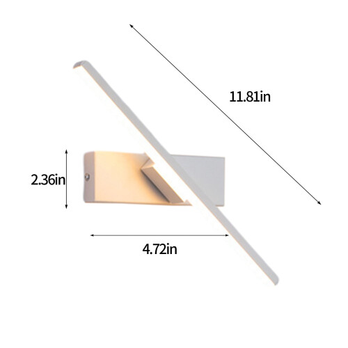 Απλίκες τοίχου LED FloHua 6W 3 χρωμάτων θερμοκρασία 330 σήψη 2
