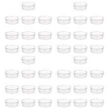 40 Pcs. 35mm x 10mm Sterile Plastic Petri Dishes with Lid for LB Plate Yeast (Transparent Color)
