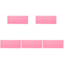5Pièces Moules Silicone Rose Demi-Ronds Pour Bricolage Bougies