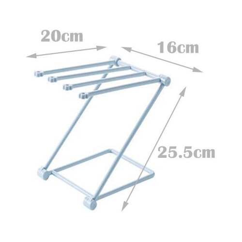 Escurridor de trapos de cocina plegable con vaso de agua 1