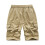 Herren-Cargoshorts, lässig, einfarbig, Größen S-4XL 3