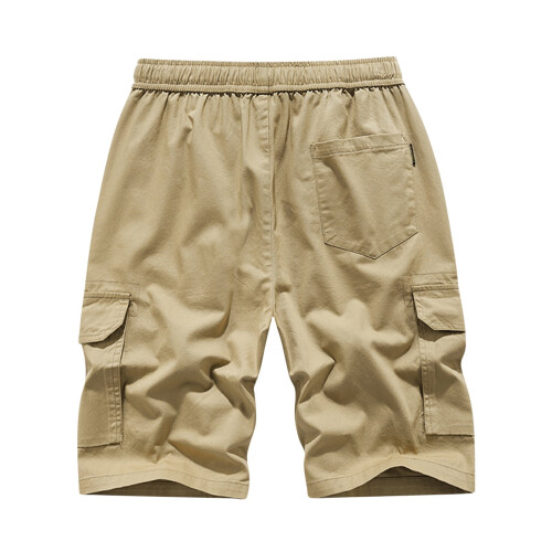 Herren-Cargoshorts, lässig, einfarbig, Größen S-4XL 2