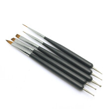 5Pièces Nail Art Double Embout Durable