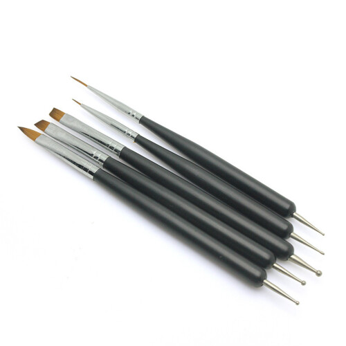 5Pièces Nail Art Double Embout Durable