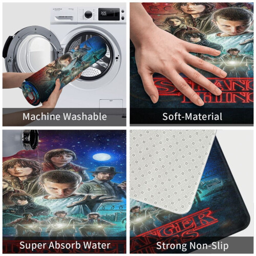 Tapis de bain antidérapant Stranger Things 51 x 80 cm 2