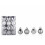 Shatterproof Christmas Ball Ornaments Silver 48PCS 4