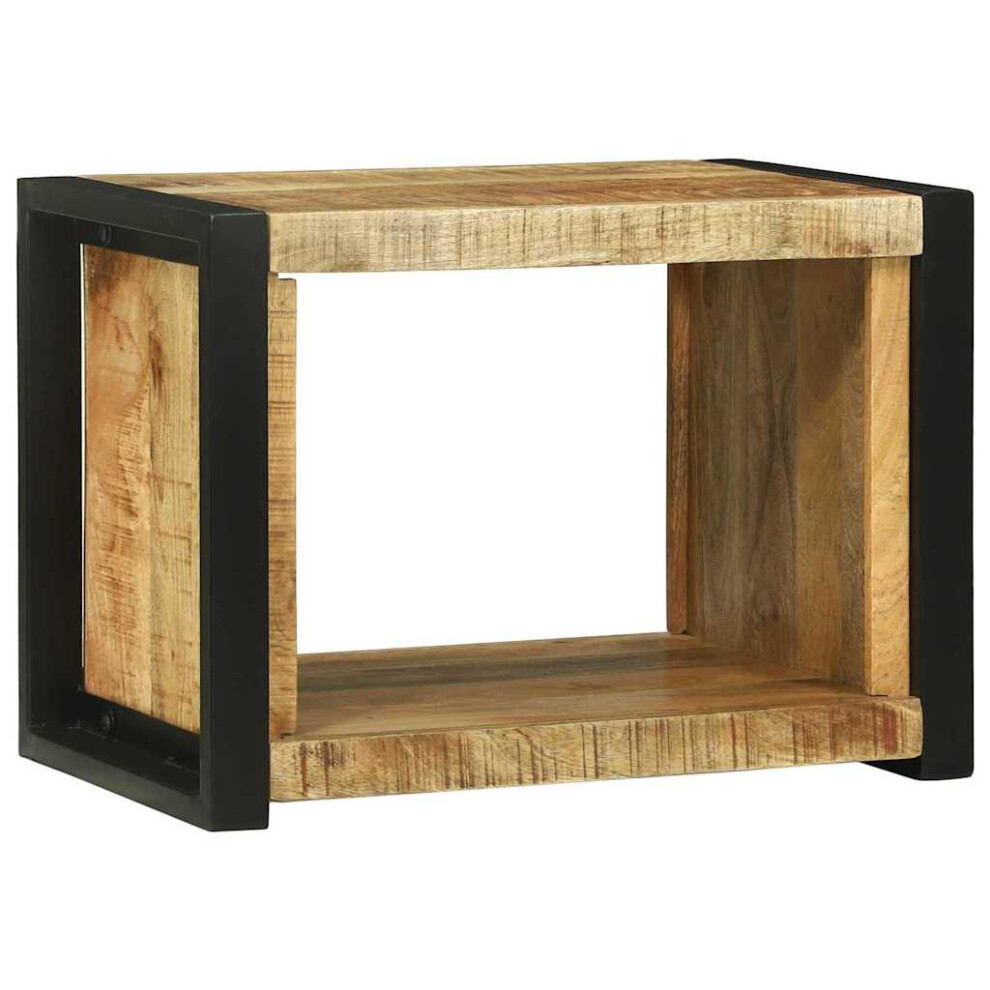 Vidaxl Wall Cube With Storage Brown 55 X 35 X 40 Cm Solid Mango Wood