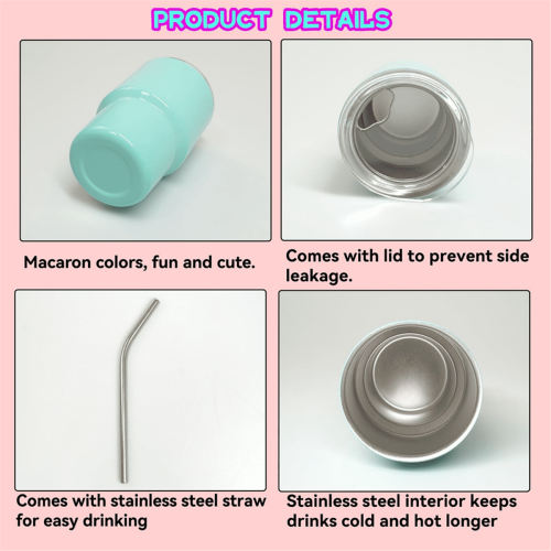 Conjunto de mini copos de dose de metal com camada dupla de 90ml (3oz) 1