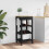 VidaXL vidaXL Kitchen Trolley MONZA Black 48 x 40 x 88.5 cm Solid Pine Wood 1