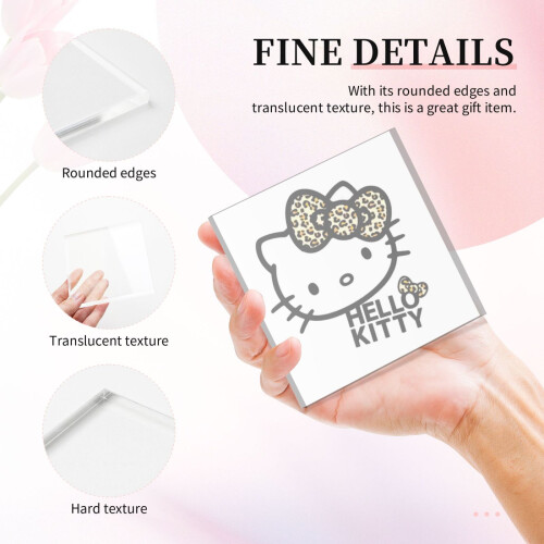 Plaque Hello Kitty en acrylique avec citations inspirantes (1 pièce) 2