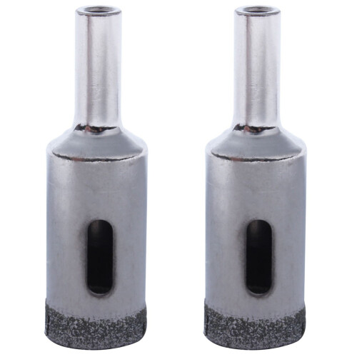 2X Diamond Particles Coated Drill Bit Ceramic Tile 16mm Dia Glass Hole Saw