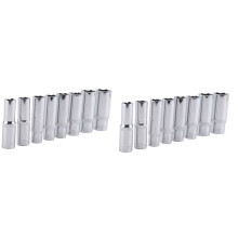 Neues Professionelles 16Teiliges 3/8-Zoll Antrieb Tief Buchse Satz, Metrisch, 10 Bis 19 mm