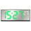 LED digital alarm clock white with snooze night light date 3