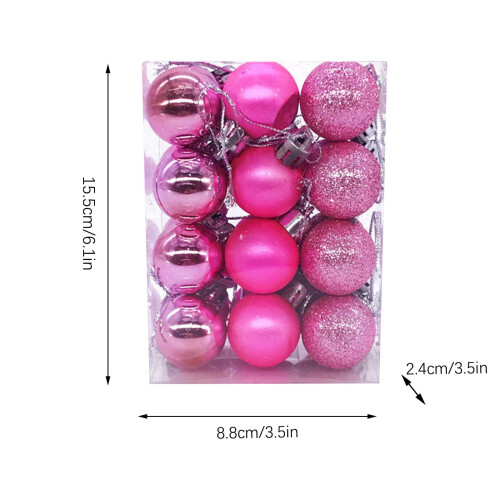 Boules de Noël Décorations de Fêtes 3 cm 24 pièces 2