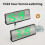 LED digital alarm clock white with snooze night light date 5